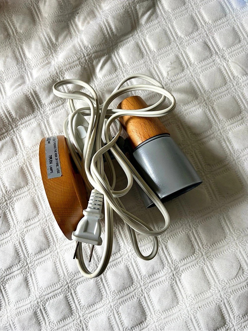 Wood & Gray wall Lamp